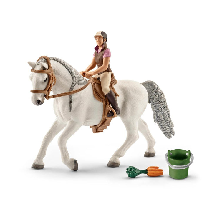 Reiterin mit Lipizzaner Stute