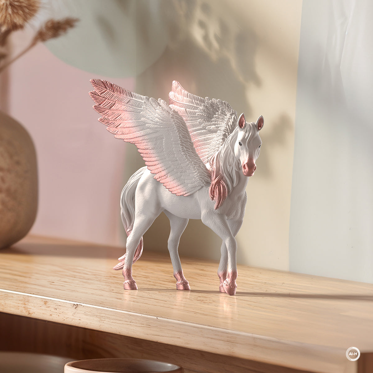 Pegasus, weiß & roségold